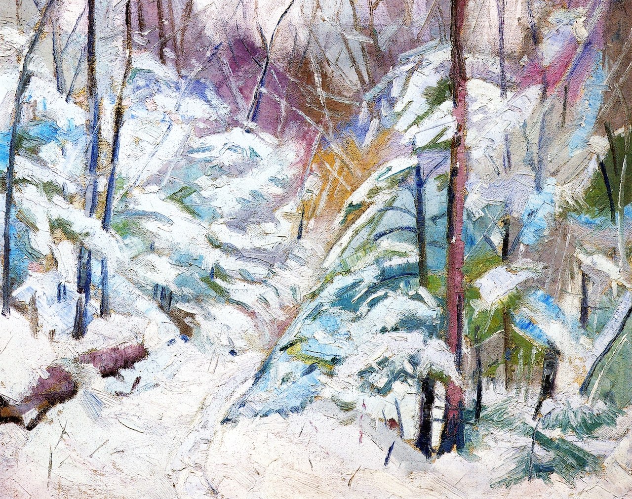 Albert Henry Krehbiel - In der Mitte eines Blizzards - In the Midst of a Blizzard - zum Schließen ins Bild klicken
